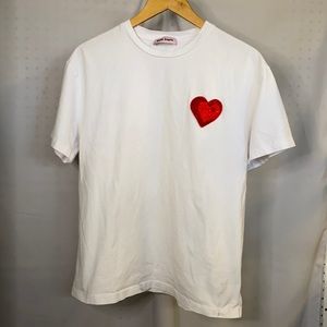 Palm Angels t-shirt with heart me a size small.